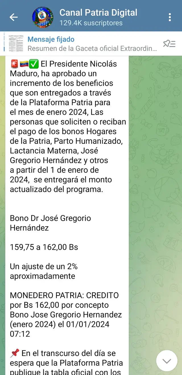 Bono José Gregorio