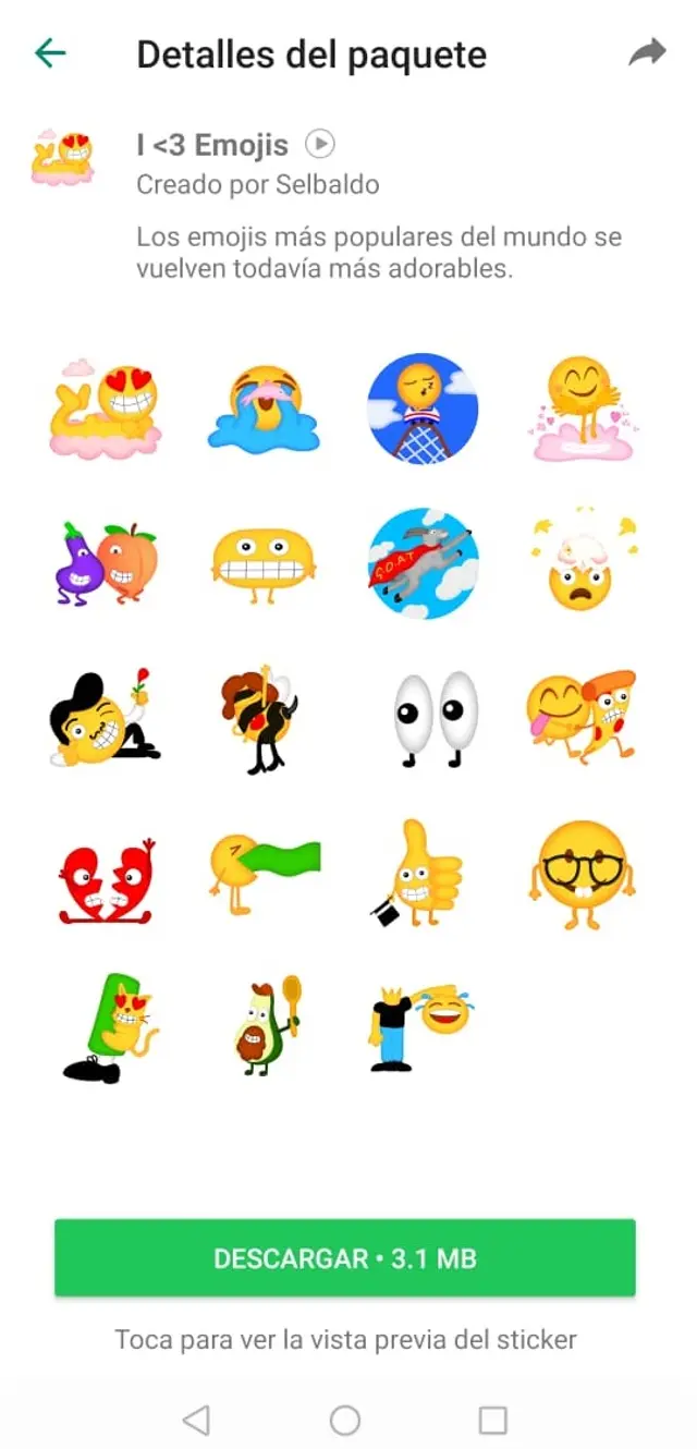 WhatsApp agrega una nueva lista de stickers para sus usuarios