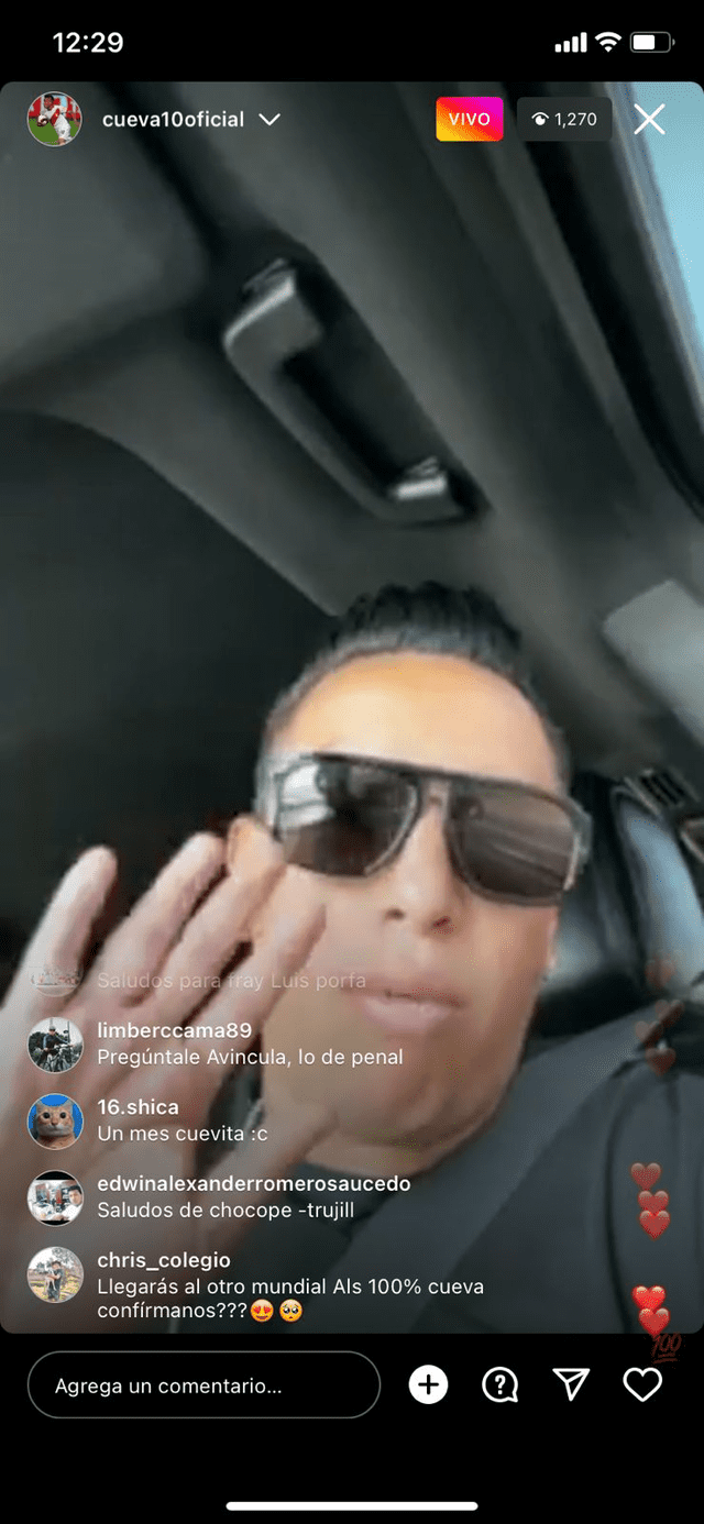  Hinchas preguntan a Christian Cueva sobre la eliminación rumbo a Qatar 2022 / Foto: Instagram    