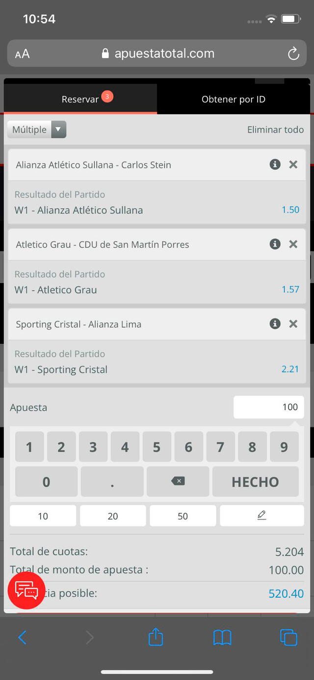 apuesta deportiva