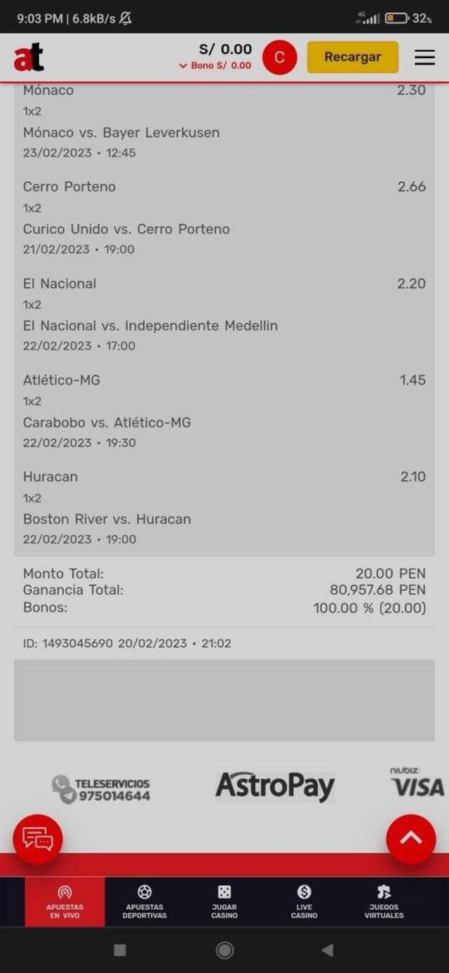 Nacional de Paraguay vs Sporting Cristal