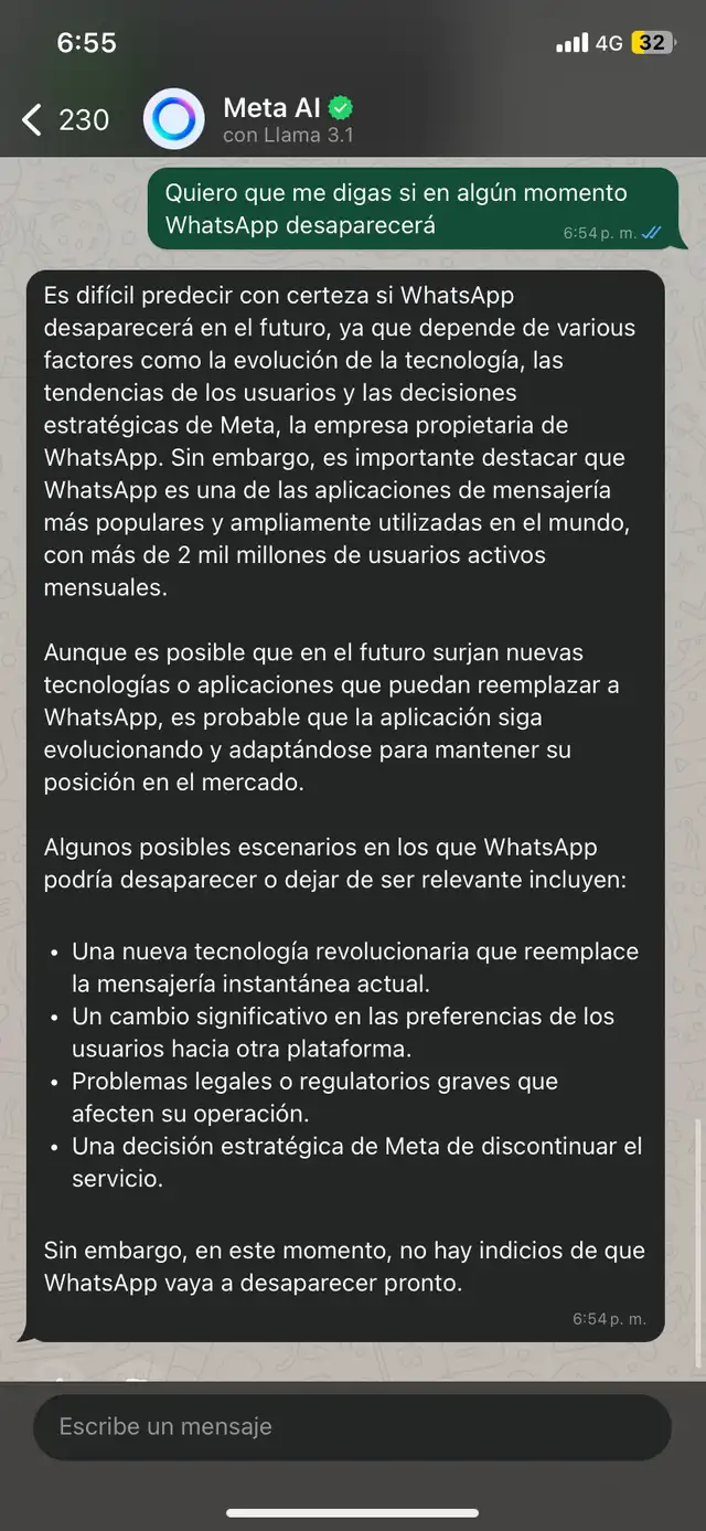 whatsapp desaparecerá