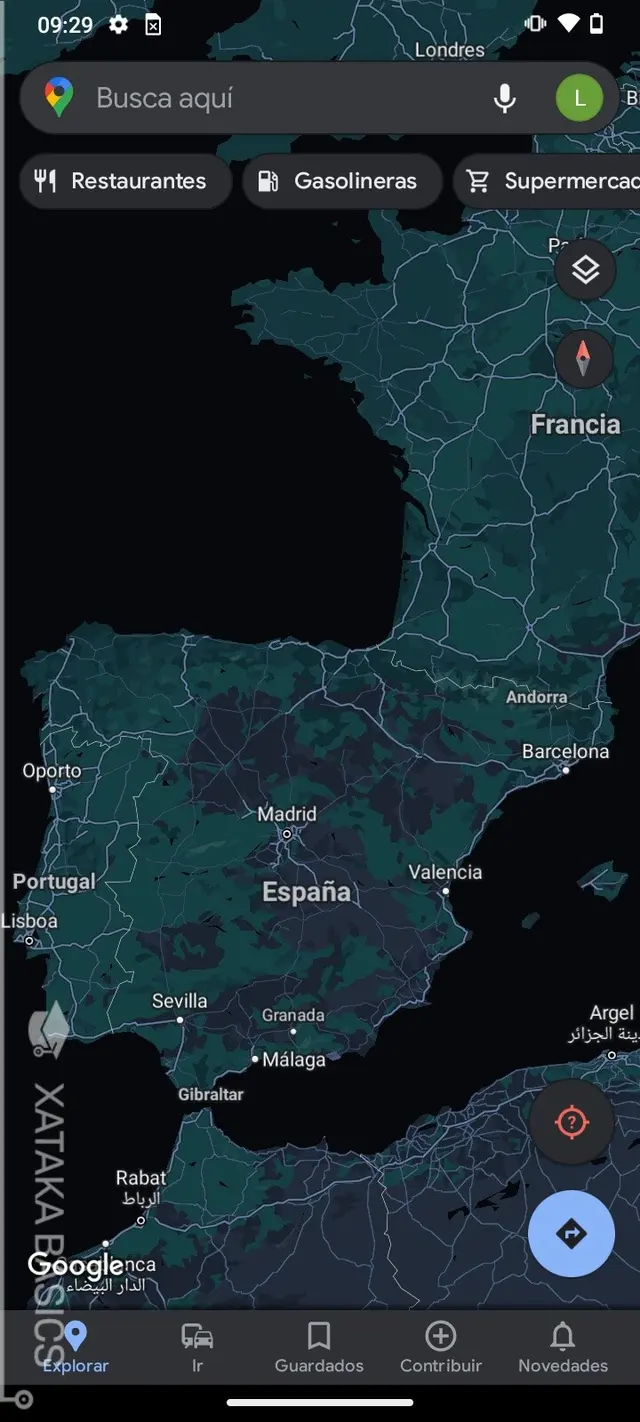 Tema oscuro en Google Maps Tema oscuro en Google Maps