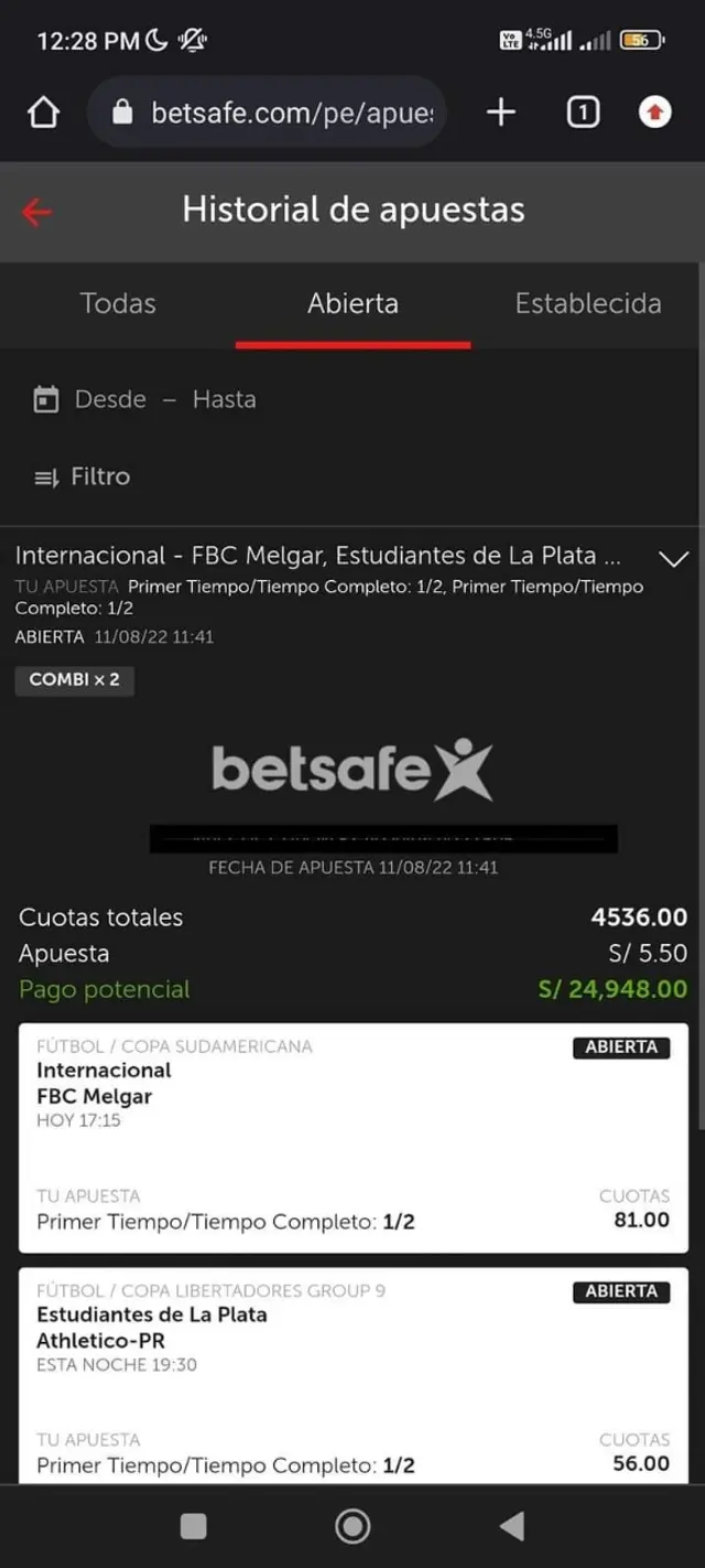 Melgar vs. Internacional Melgar vs. Internacional
