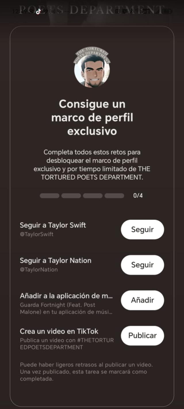 'The Tortured poets department' en TikTok