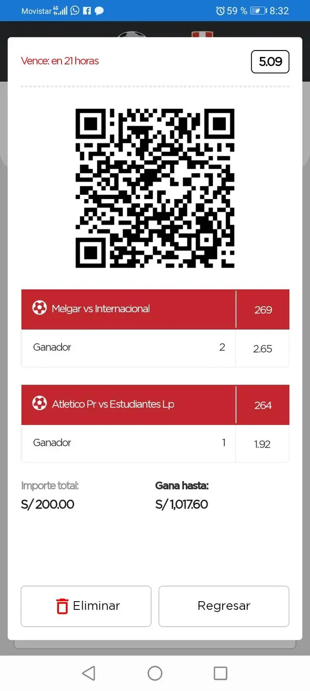 Melgar vs Internacional