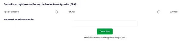 Padrón de Productores Agrarios
