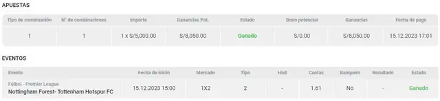 apuesta deportiva