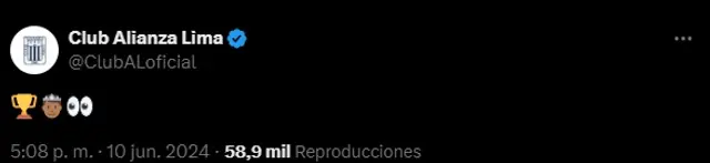 El enigmático mensaje de Alianza Lima El enigmático mensaje de Alianza Lima
