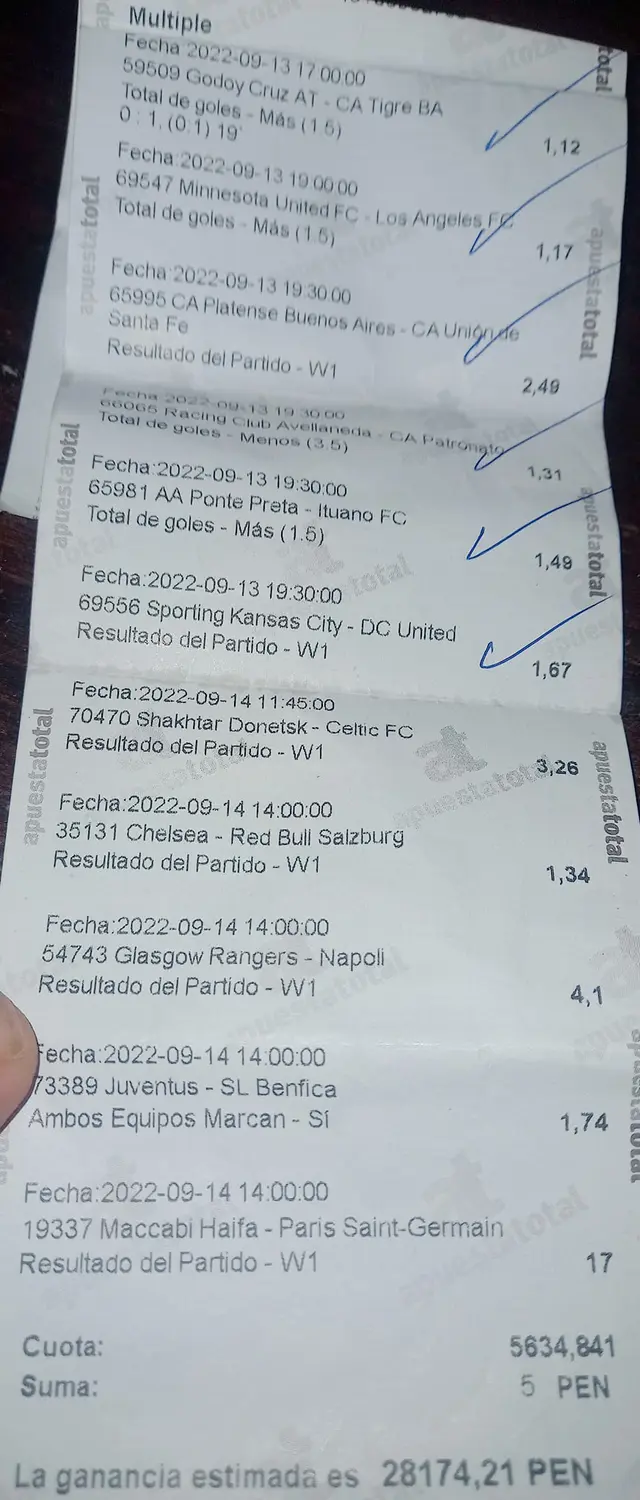 apuesta deportiva