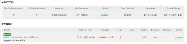 Apuesta deportiva