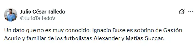 Dato de Ignacio Buse
