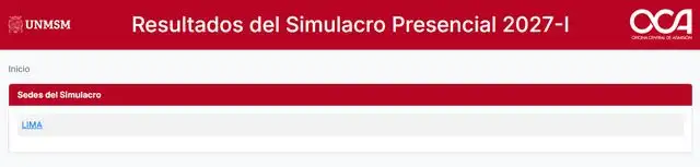 Simulacro UNMSM
