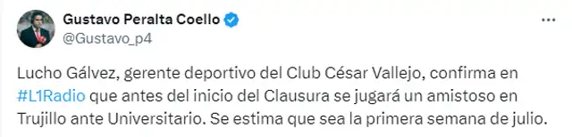 Universitario, César Vallejo