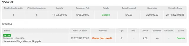 Apuesta deportiva