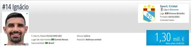 Foto: Transfermarkt<br><br> Foto: Transfermarkt<br><br>
