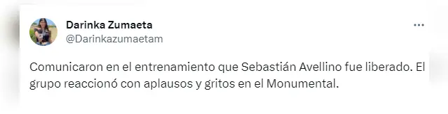 Universitario, Sebastian Avellino