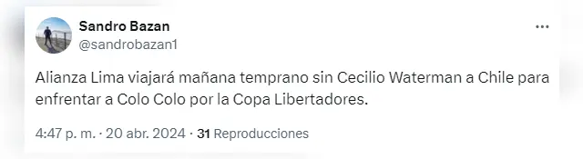 Cecilio Waterman, Alianza Lima