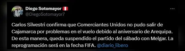 Comerciantes Unidos y FBC Melgar