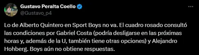 Gabriel Costa, Sport Boys Gabriel Costa, Sport Boys