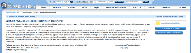Ley HB 913 de Florida