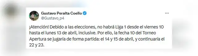 Reprogramación de la fecha 10 del Apertura 2026.  