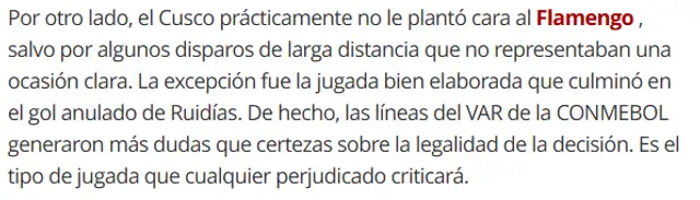 Fue parte del análisis del medio brasileño