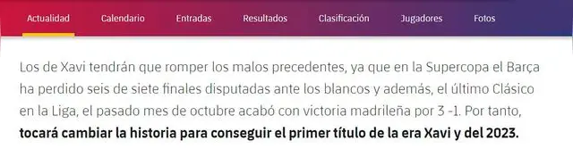 Real Madrid vs Barcelona