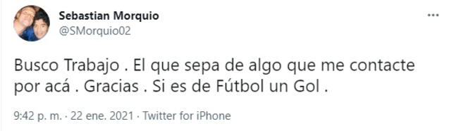 Sebastian Morquio Twitter