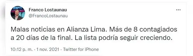 Twitter: Franco Lostaunau    