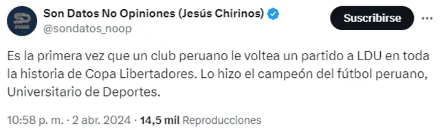 Universitario de Deportes, Copa Libertadores