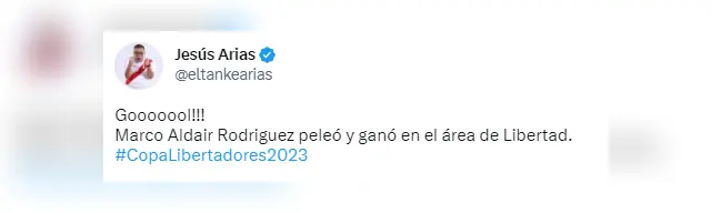 'Tanke' Arias celebró con mucha emoción el gol de Alianza Lima.