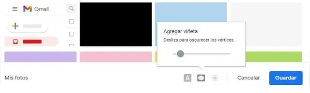 Modificar viñeta en tu nuevo fondo de Gmail