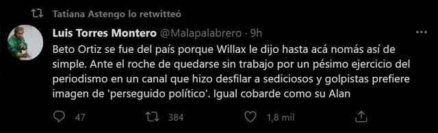 Usuarios critican a Beto Ortiz por viaje a México
