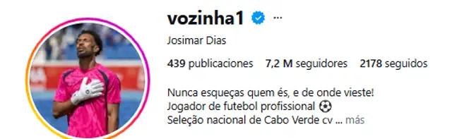 Vizinha subió de seguidores tras el partido contra España Vizinha subió de seguidores tras el partido contra España