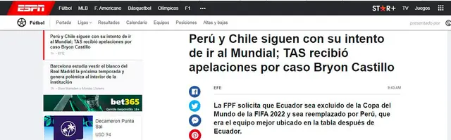Perú al TAS Perú al TAS
