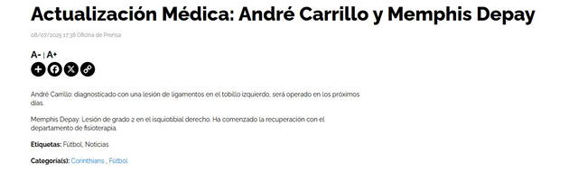 andre carrillo lesion