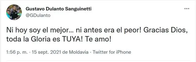 Mensaje de Gustavo Dulanto tras victoria en Champions League. Mensaje de Gustavo Dulanto tras victoria en Champions League.