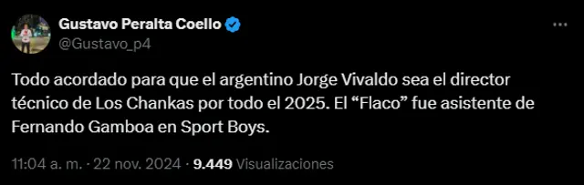 Jorge Vivaldo, Los Chankas