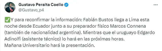 Fabián Bustos, Universitario de Deportes