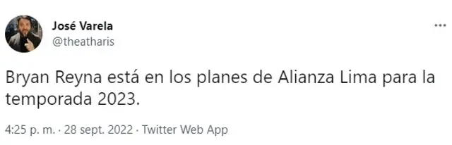 Alianza Lima Bryan Reyna