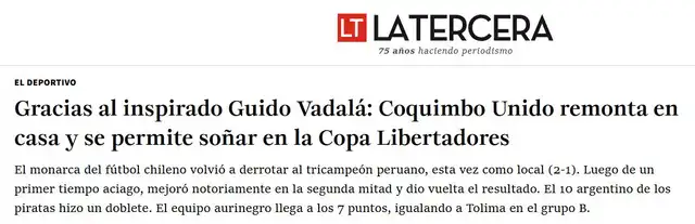 Información sobre los medios chilenos.