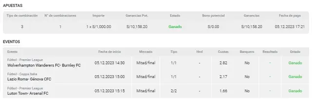 apuestas