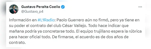 Paolo Guerrero, César Vallejo