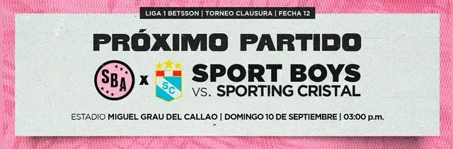 Sporting Cristal vs Sport Boys