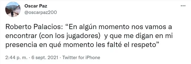 Roberto Palacios y sus declaraciones en Exitosa Deportes. Roberto Palacios y sus declaraciones en Exitosa Deportes.