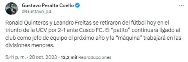 César Vallejo le dio dos puestos de trabajo para Quinteros y Fleitas