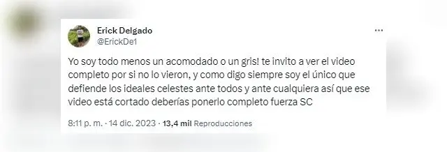 Erick Delgado contra hinchas de Cristal