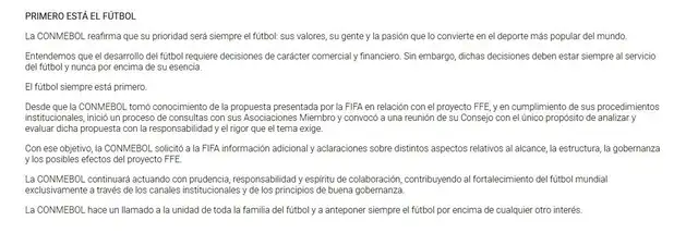 Conmebol, FIFA