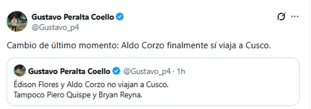 Héctor Cúper sufre tres bajas sensibles previa al duelo contra Cienciano Héctor Cúper sufre tres bajas sensibles previa al duelo contra Cienciano